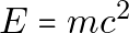 E=mc^2
