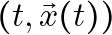 (t, \vec{x}(t))