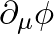 \partial_\mu \phi