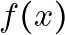 f(x)