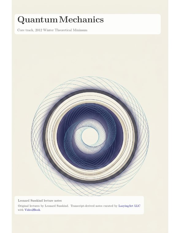 Quantum Mechanics course book preview