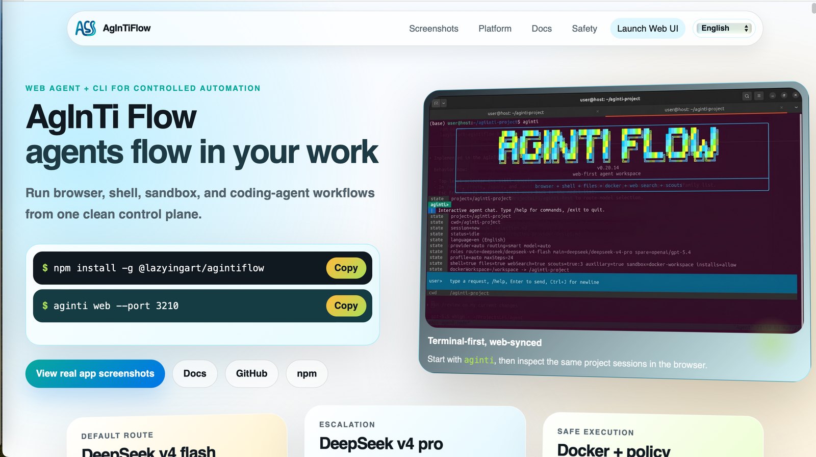 AgInTiFlow website hero