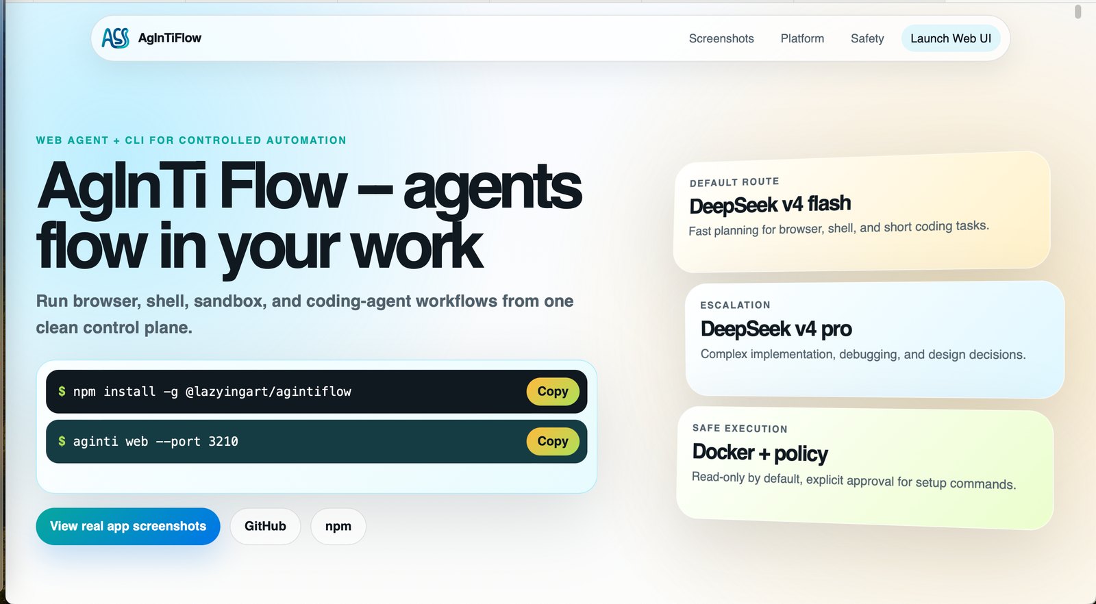 AgInTiFlow routing cards